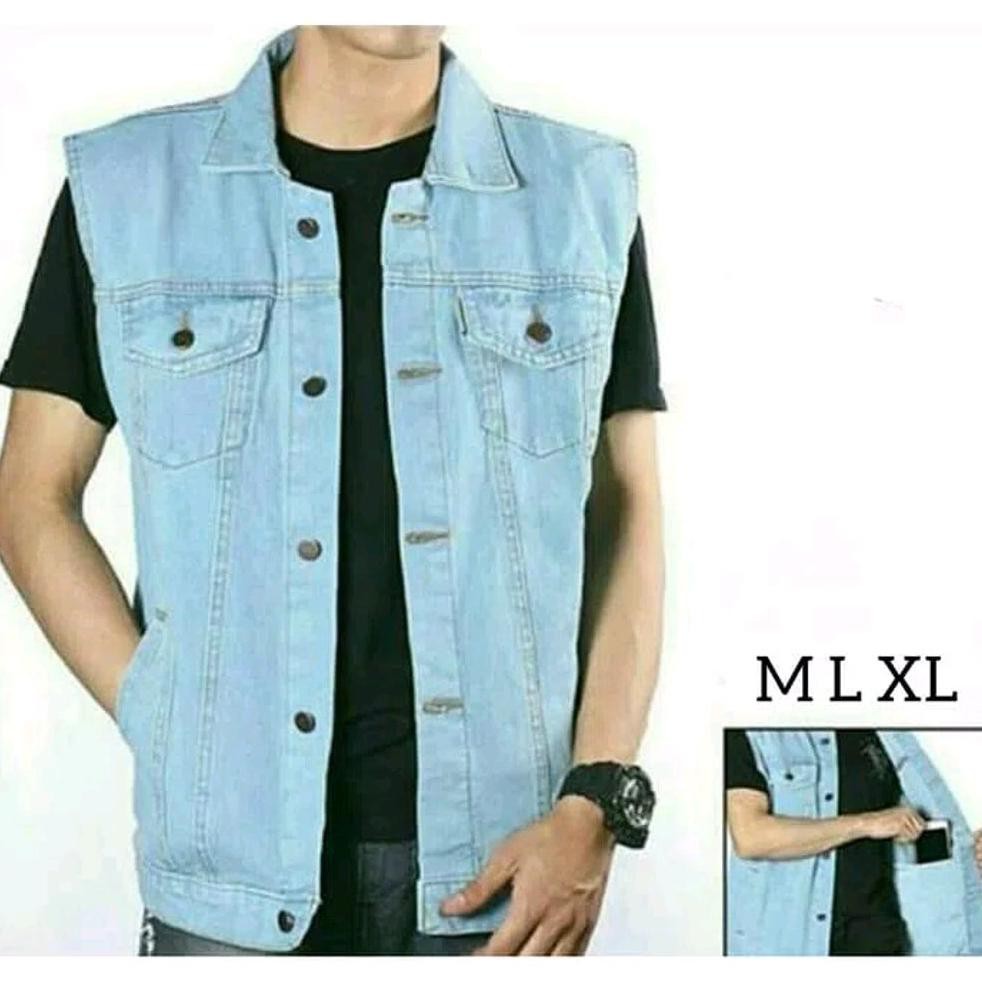 JAKET CEWEK JAKET LEVIS ROMPI HITAM JEANS BLACK PRIA WANITA M L XL