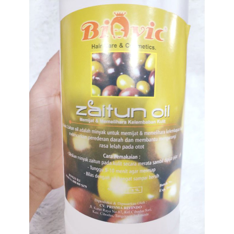 BIOVIC ZAITUN OIL 1 LITER ~ MINYAK ZAITUN BIOVIC 1 LITER ORIGINAL