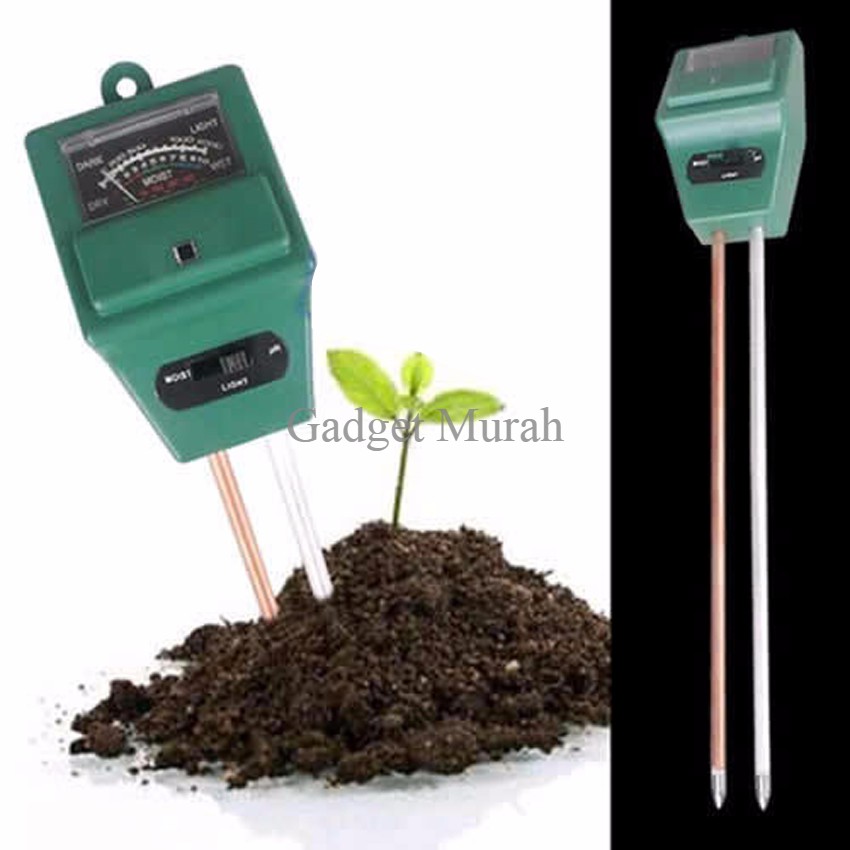 Promo|Termurah PH Tanah Tester 3in1 Soil Water Moisture Light Meter Keasaman Cahaya