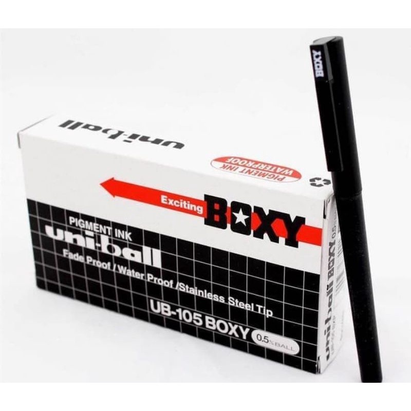 

(1pcs) ballpen boxy uni- ball Ub-105 boxy