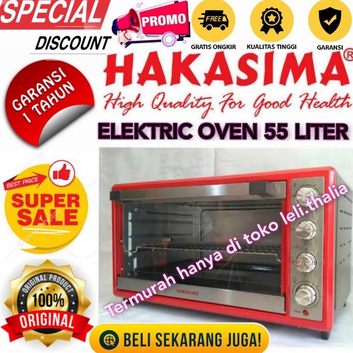 Oven Listrik Hakasima 55 Liter Elektronic Dapur Big Sale Promo Terlaris