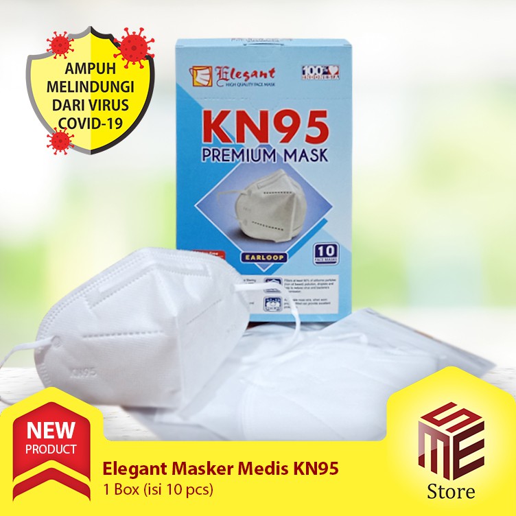 Jual Masker Medis Elegant KN95 5 Ply - 1 Box Isi 10 Pcs | Shopee Indonesia