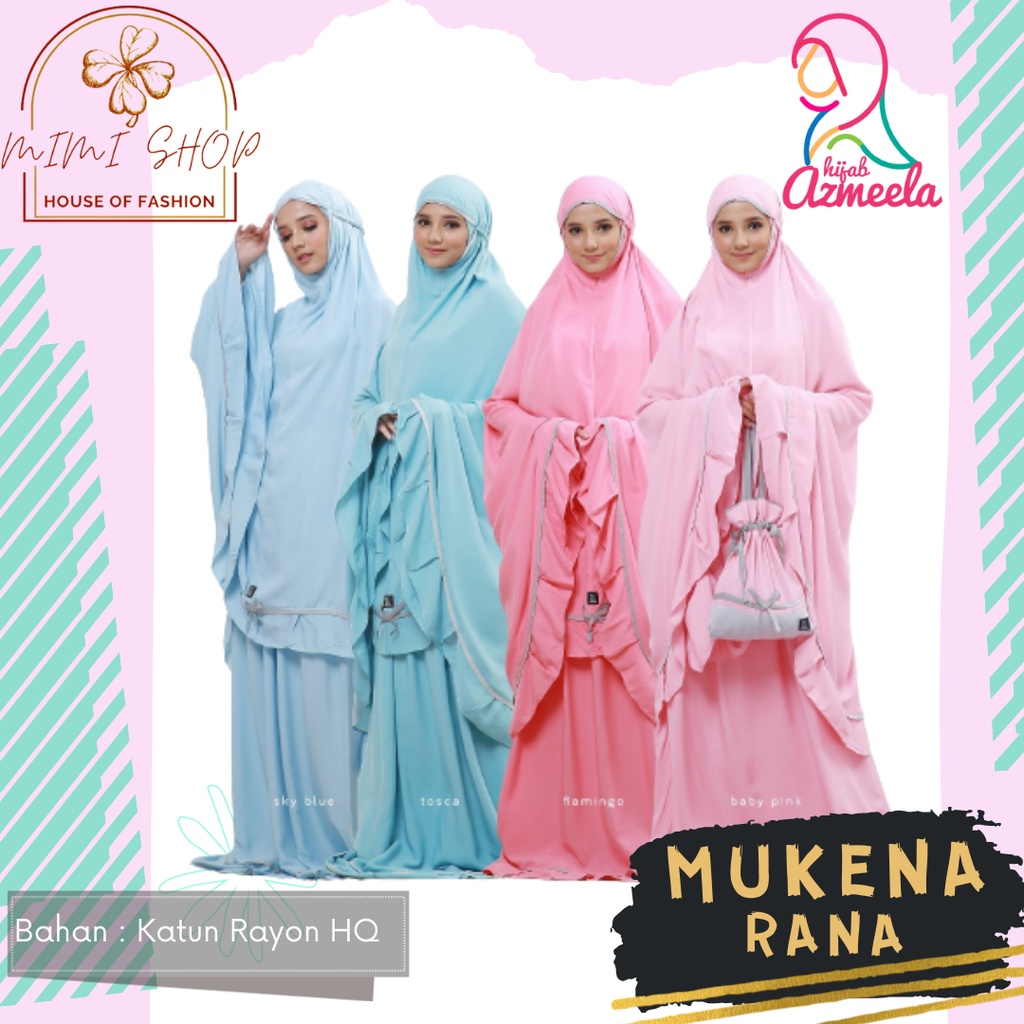 MUKENA KATUN DEWASA MUKENA JUMBO MUKENA CANTIK RANA AZMEELA
