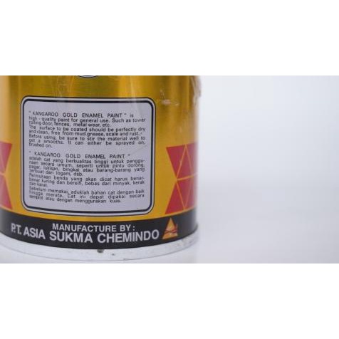 

☄ CAT MINYAK / BESI MERK KANGAROO (KANGGURU) WARNA EMAS/ GOLD 1 LITER ♙