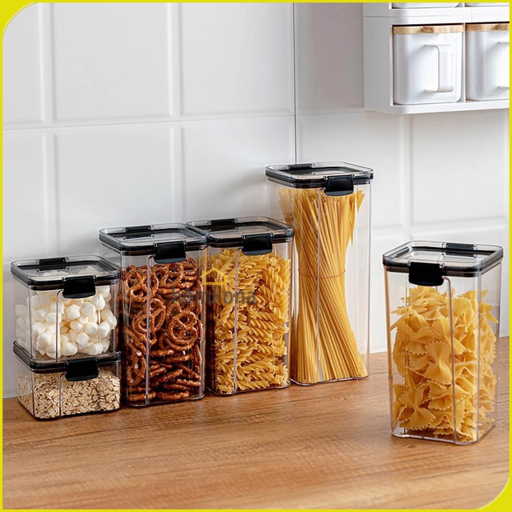 Toples Wadah Penyimpanan Makanan Food Storage Container 460ML atau 700ML - TaffHOME YF0086 - Transparent