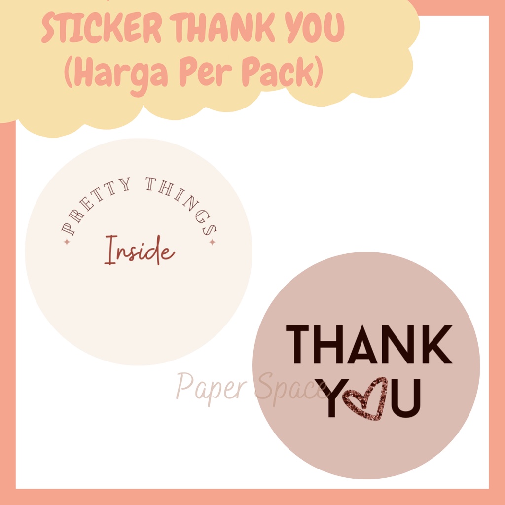 

Sticker label Sticker Thankyou Stiker Terimakasih aesthetic