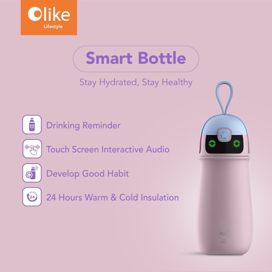 OLIKE SMART BOTTLE - BOTOL YANG BISA BERBICARA - BOTOL PINTAR 100% ORI