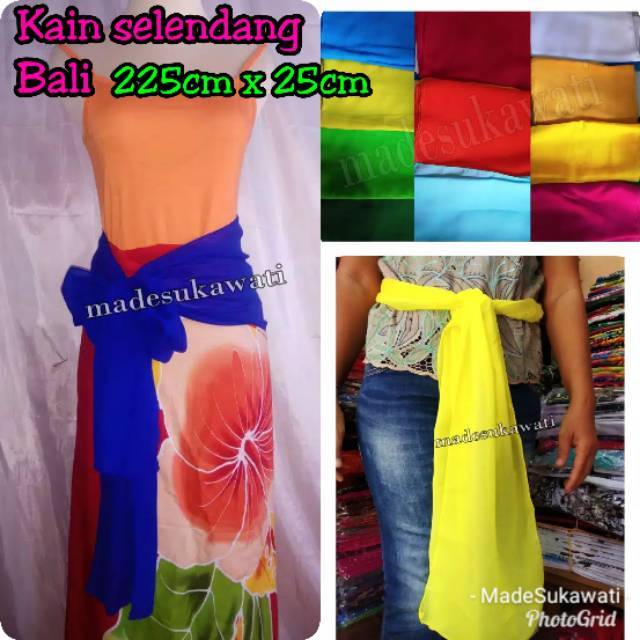 Selendang Kain sifon bali