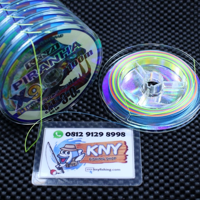 senar benang pancing pe kenzi piranha x9 pe 3.0 kenur mancing laut 88 joran