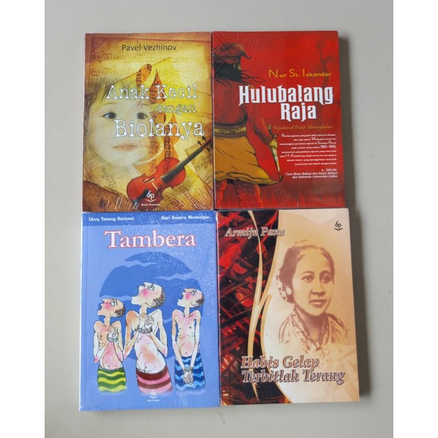 ORIGINAL NOVEL SASTRA BIOGRAFI KARTINI HABIS GELAP TERBITLAH TERANG TAMBERA HULUBALANG RAJA ANAK KEC