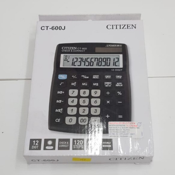 CALCULATOR CITIZEN CT-600J (12digits) | KALKULATOR