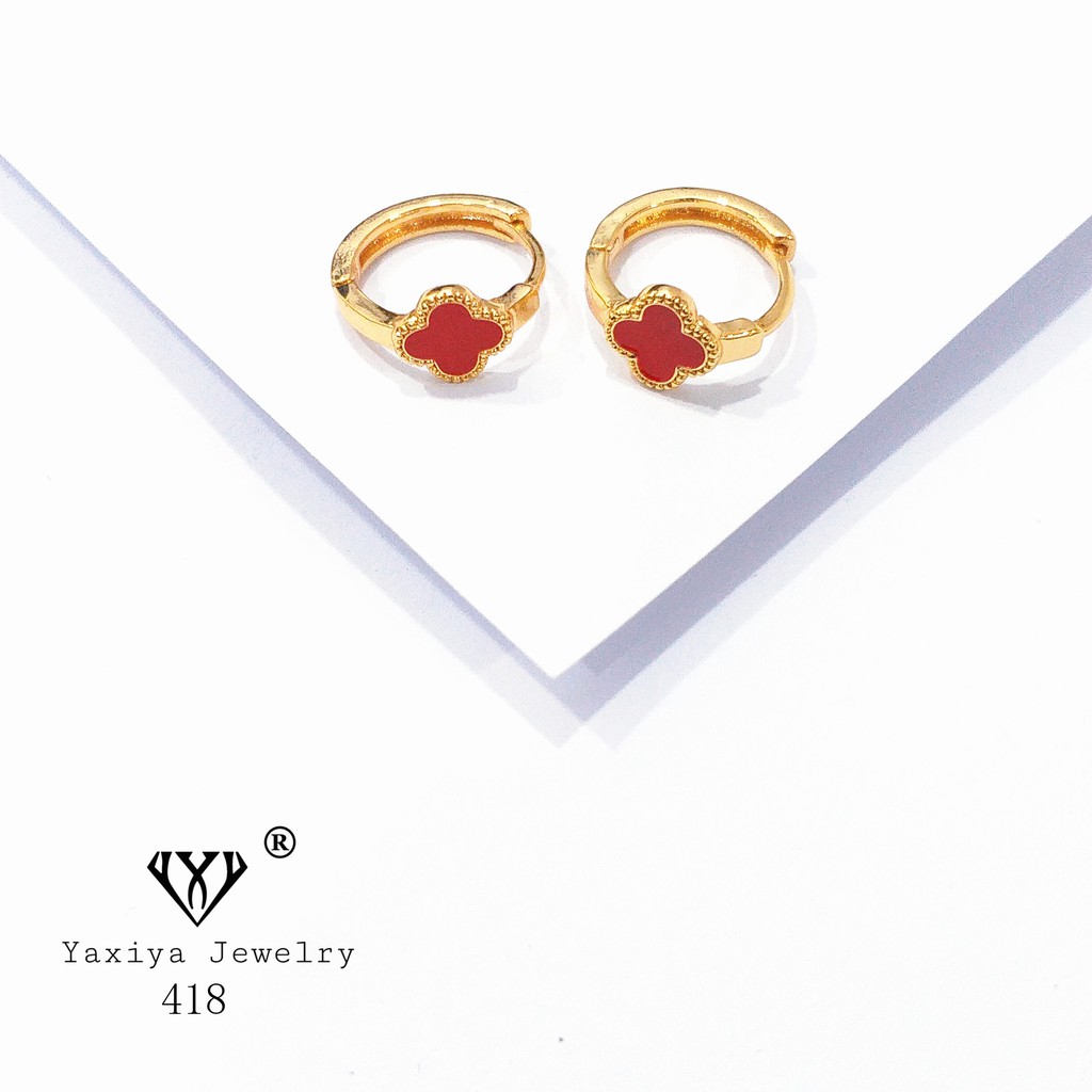 

Anting Lapis emas Perhiasan imitasi Gold Yaxiya Jewelry 418