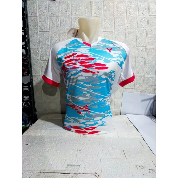 BAJU ATASAN BADMINTON DEWASA VICTOR V140/JERSEY BULUTANGKIS