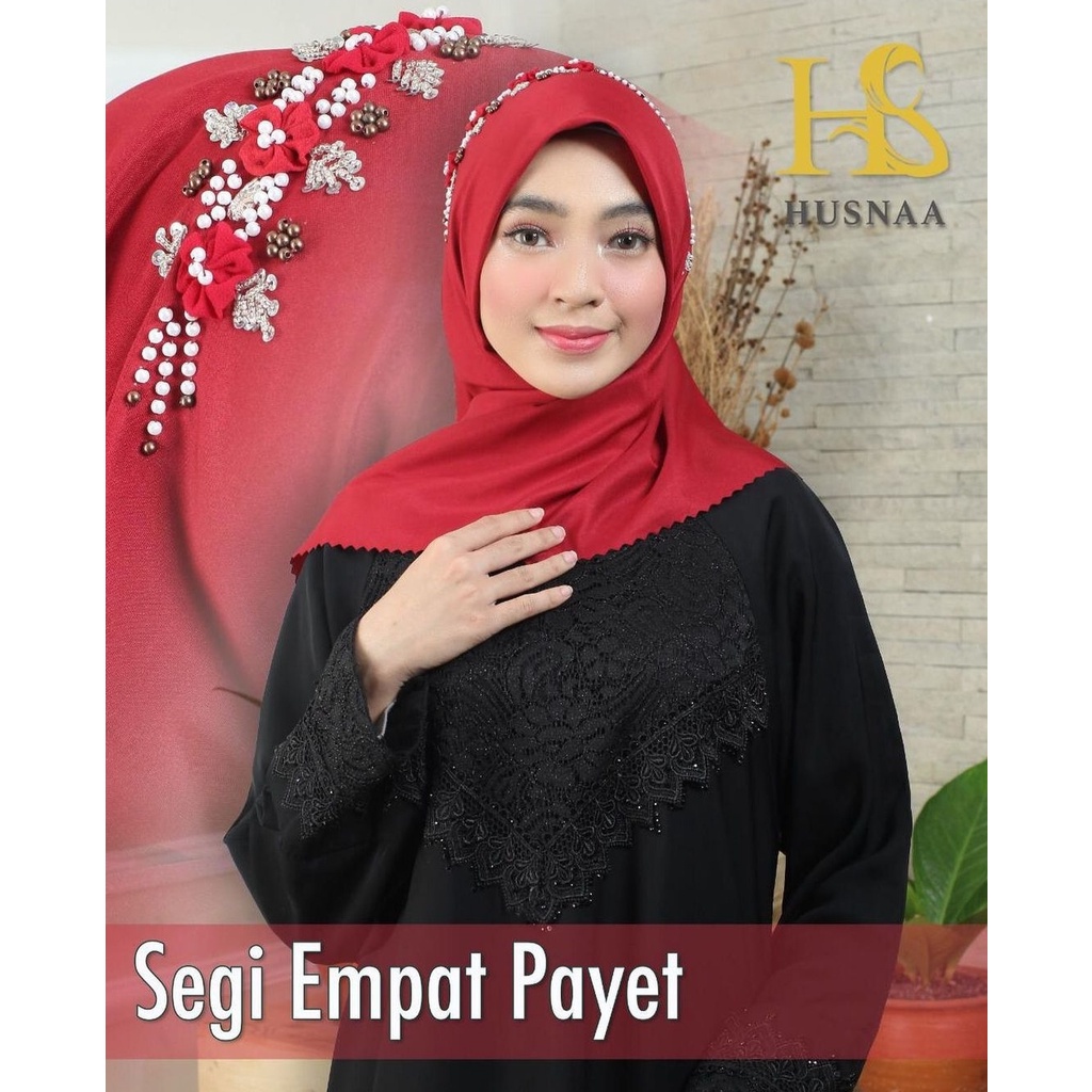 SQUARE VOAL MAWAR PAYET / SEGIEMPAT VOAL MAWAR PAYET KODE B