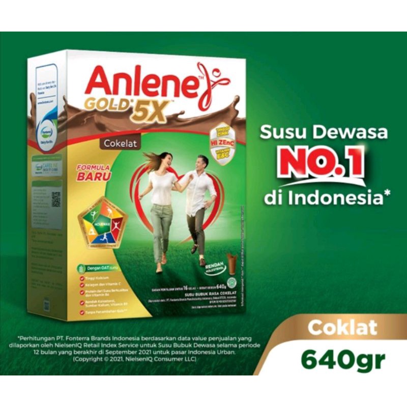 

ANLENE GOLD 5X COKLAT 650GR