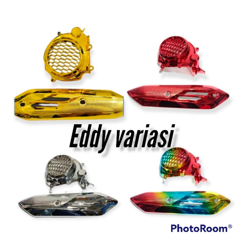 Tutup Kipas Plus Tutup Knalpot Beat New 2020-2021 Beat Deluxe Beat Street Genio 2020 New Scoopy 2021