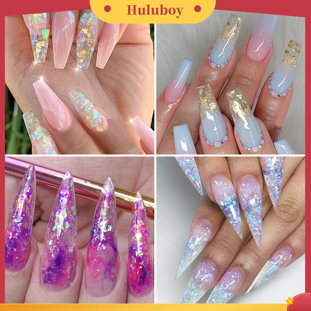 Huluboy Huluboy♡ Kertas Payet Glitter Bentuk Irregular Untuk Dekorasi Nail Art