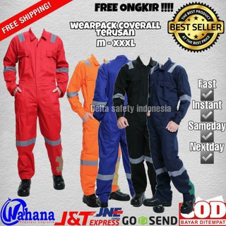 Wearpack Coverall Safety/ Baju Bengkel/Seragam proyek/Seragam Lapangan