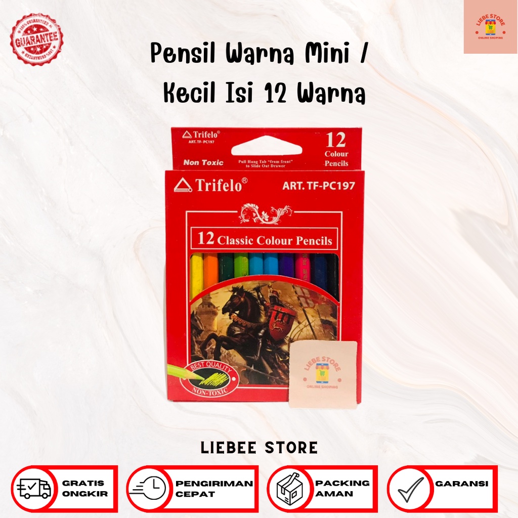 

Pensil Warna Mini / Kecil Isi 12 Warna