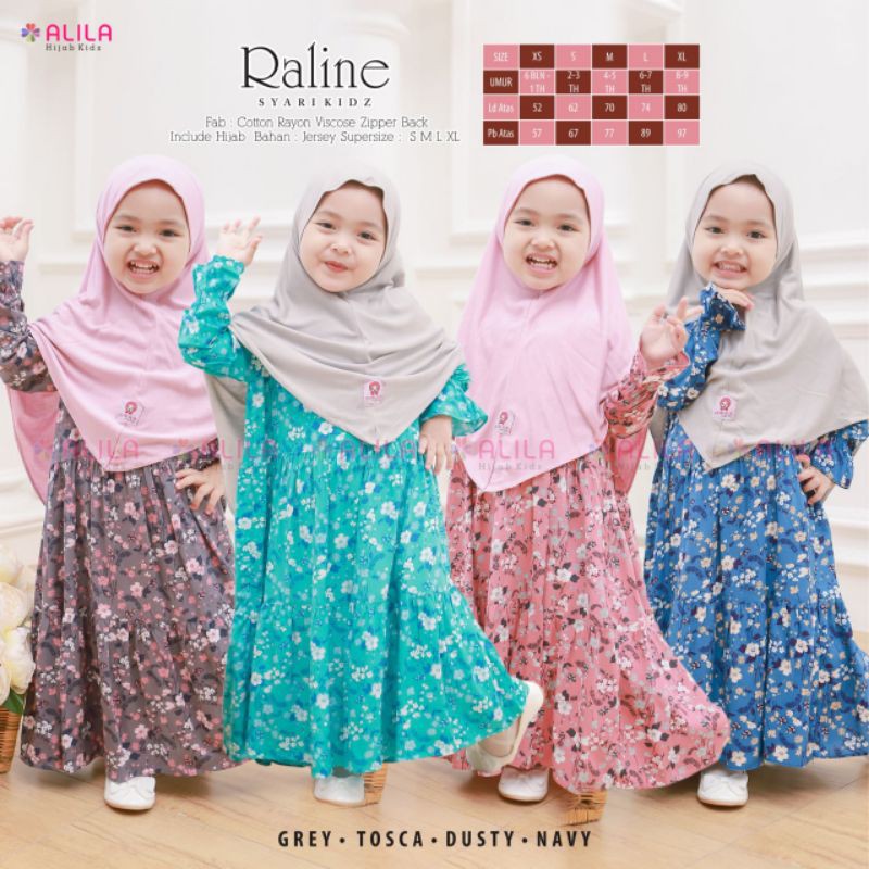 gamis anak RALINE ori ALILA