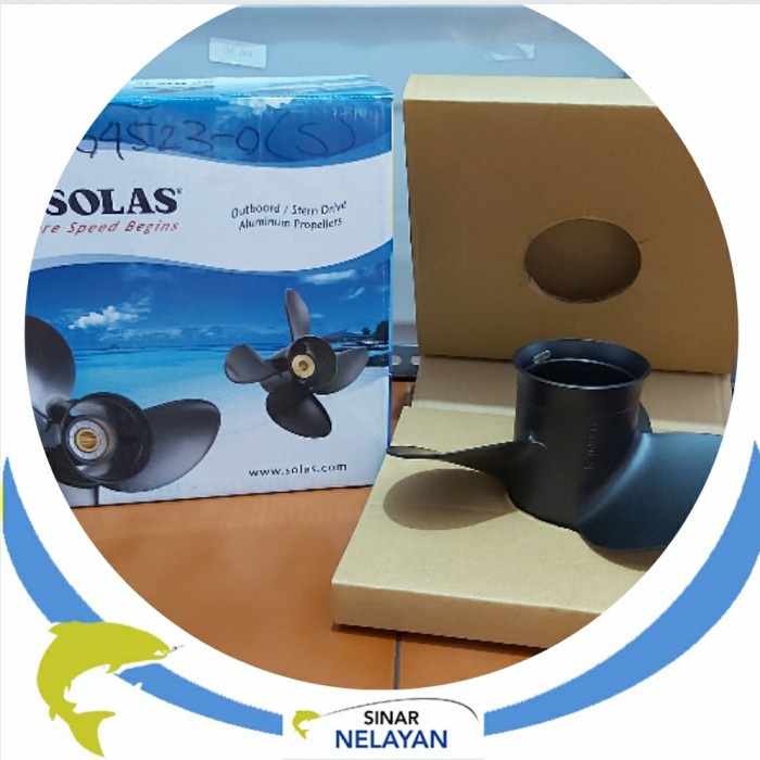 Propeller / baling / kipas mesin tempel Tohatsu 25pk-30pk. Aluminium