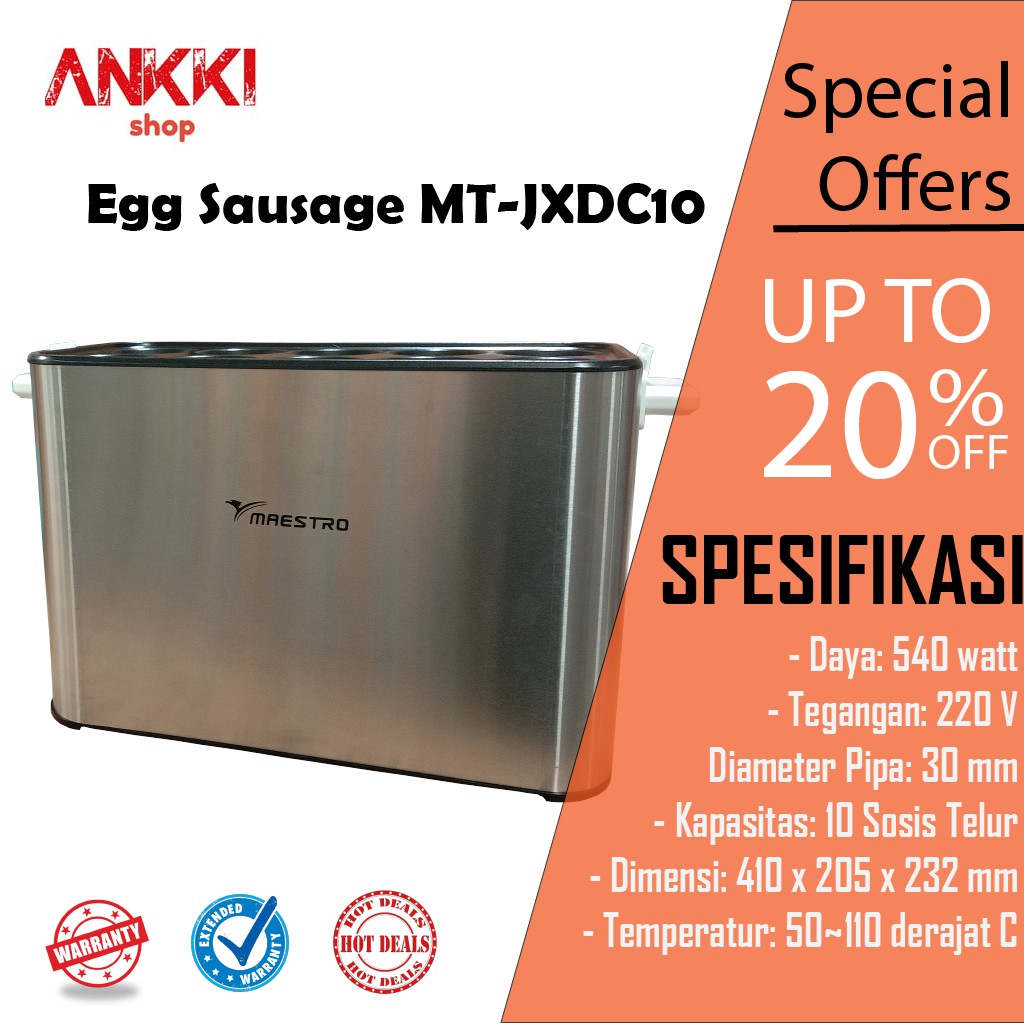 Mesin Sosis Telur SOSTEL Listrik / Egg Roll Hotdog Sausage / Egg Sausage Machine