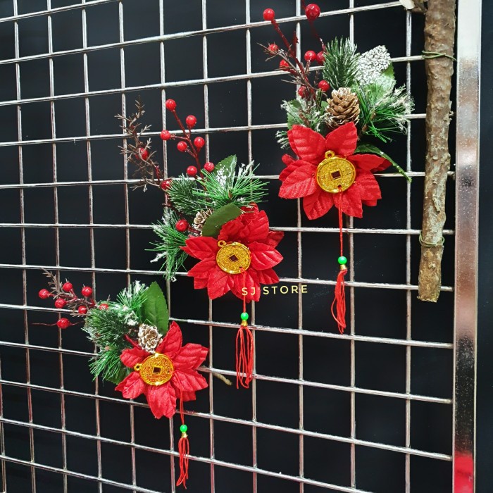 

Aksesoris hiasan hampers imlek pita