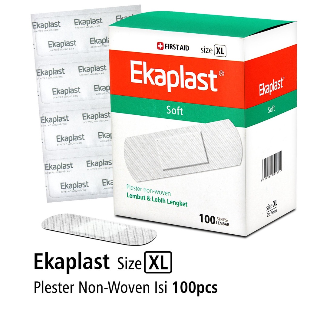 Plester Luka Non Woven Ekaplast Size XL Onemed Box Isi 100 Strip OJ2