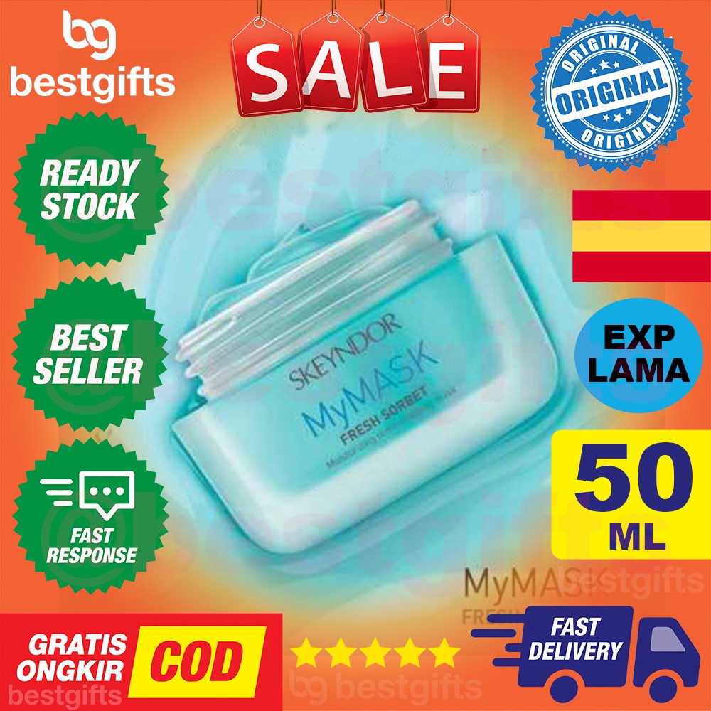 SKEYNDOR MYMASK MY MASK FRESH SORBET PURIFYING MASK MINERALISING AND MOISTURISING MASKER WAJAH 50 ML