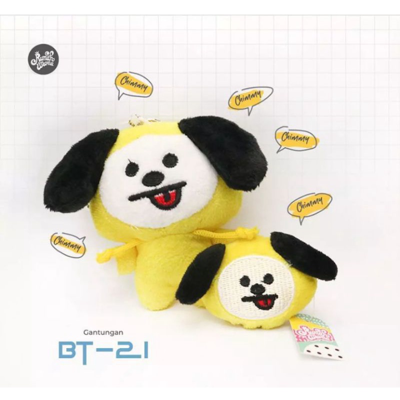 Gantungan Kunci Boneka BT21 Rumah Warna