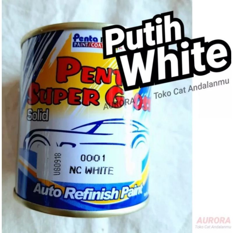 Cat Penta Super Gloss 200gr NC White Putih Solid Mengkilap
