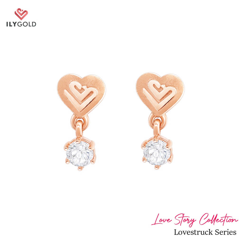 Lovestruck Earrings ILY GOLD Love Story Collection
