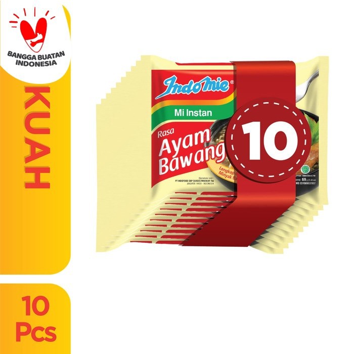 

Paket 10 Indomie Kuah Ayam Bawang