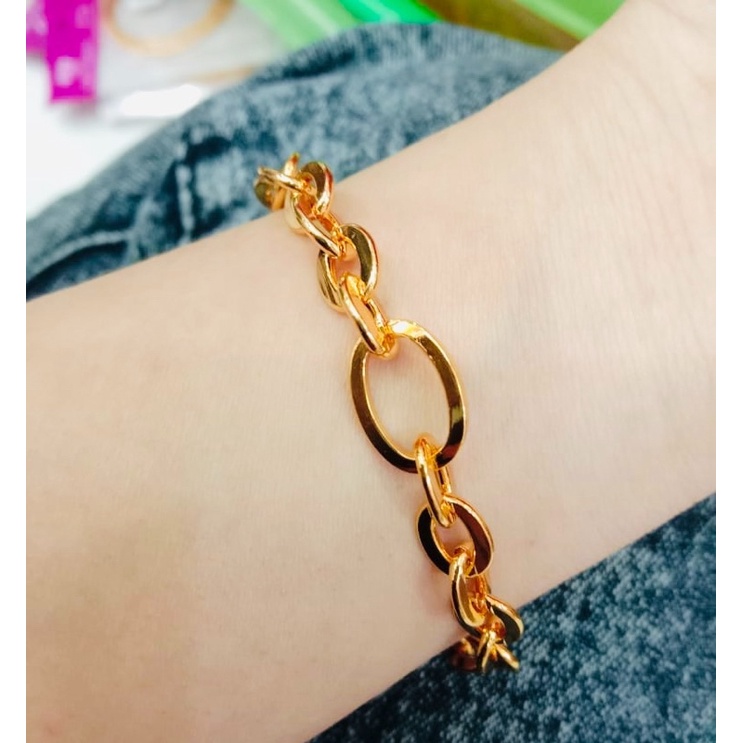 gelang tangan wanita//perhiasan //gelang lapis emas//gelang