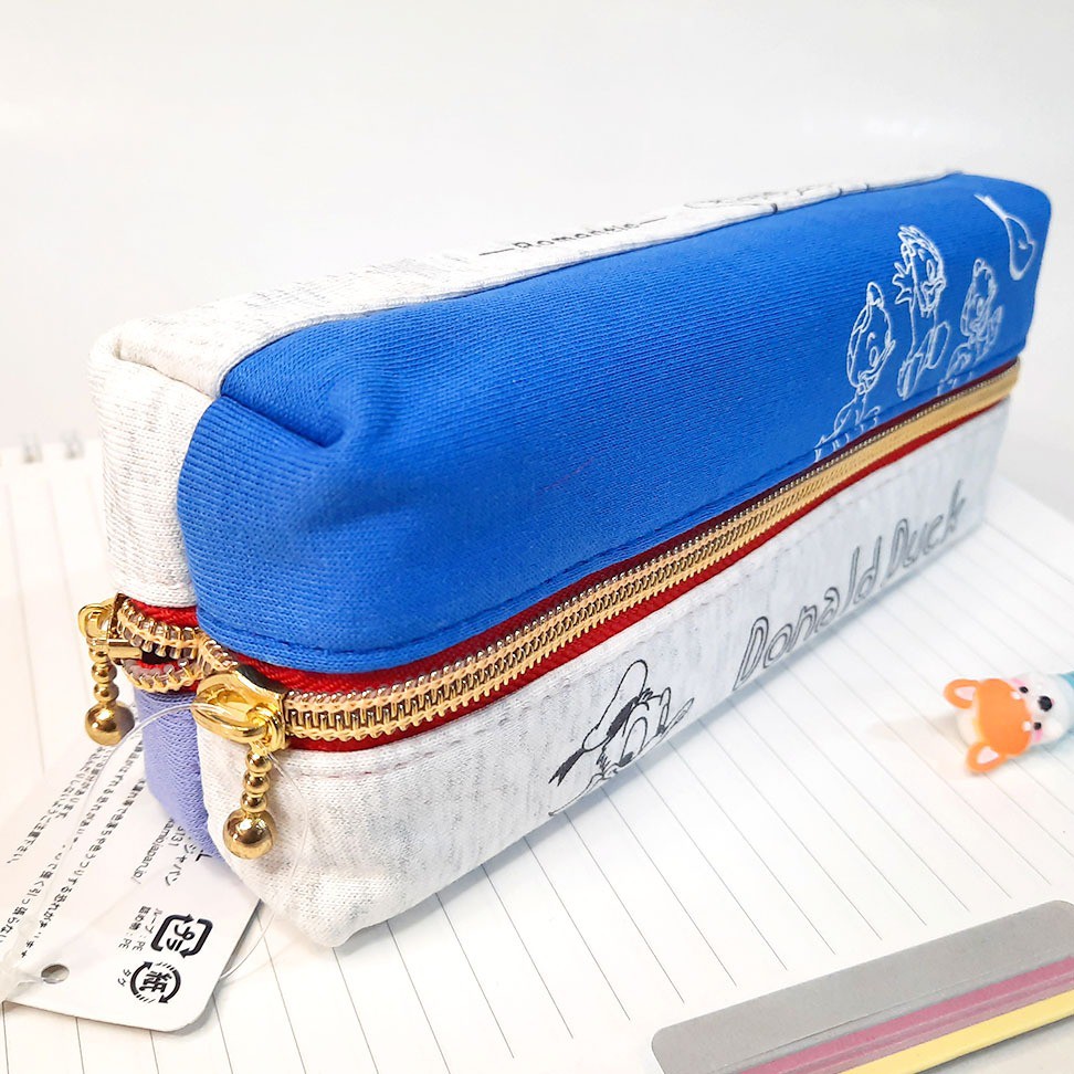 ( SUPER PROMO) ORIGINAL DISNEY KAMIO flip zip 2 room pencil case JAPAN 957