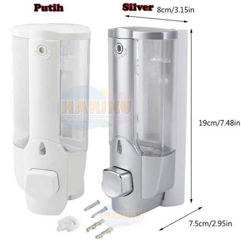 # HJ # Dispenser Tabung Sabun Cair Single Dapet Kunci Tempat Hand Soap Key Lock Tube Double 1 Tabung Dinding WC