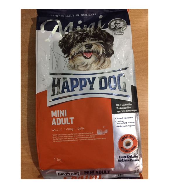 Makanan anjing happy dog minu adult 1kg