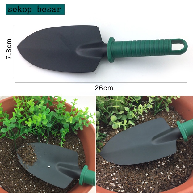 Set Gardening Alat Berkebun isi 10 Pcs Warna  Garpu Kebun Gunting Tanaman Sekop Berkebun