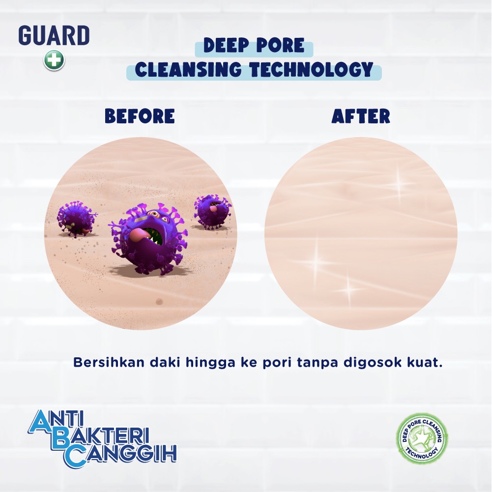 Biore Guard Sabun Mandi Cair Pembersih Daki Active Antibacterial Refill 800 ml - Sabun Cair Body Wash Double Protection