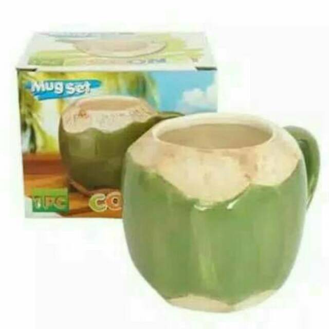 Mug Kelapa Muda / Coconut Mug / Mug Keramik