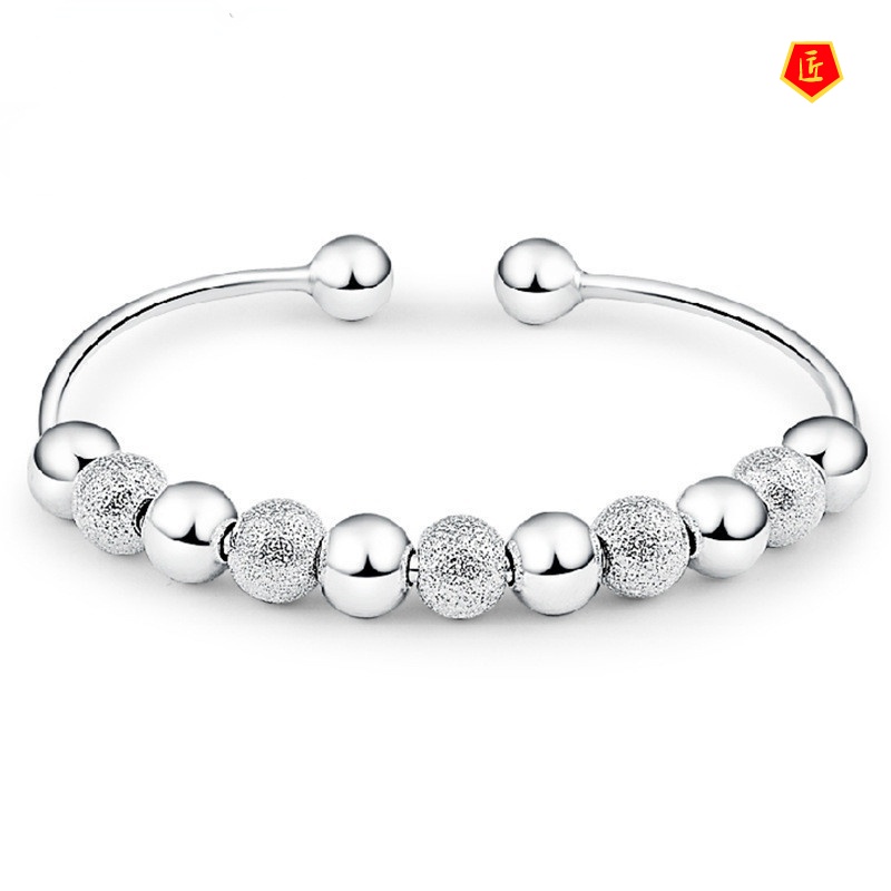 [Ready Stock]Women's Simple Elegant Sliver Beads Bracelet