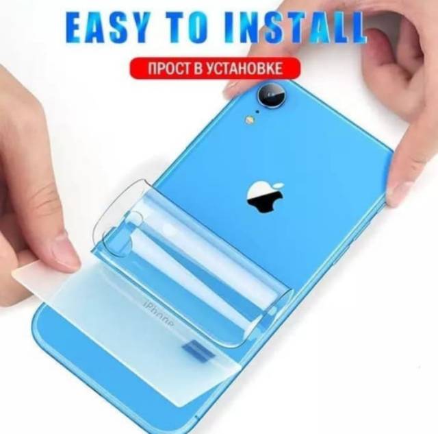 Hydrogel anti gores BELAKANG IPhone X XS XR XS MAX 7+ 8+ 7 8 SE2 Back screen guard