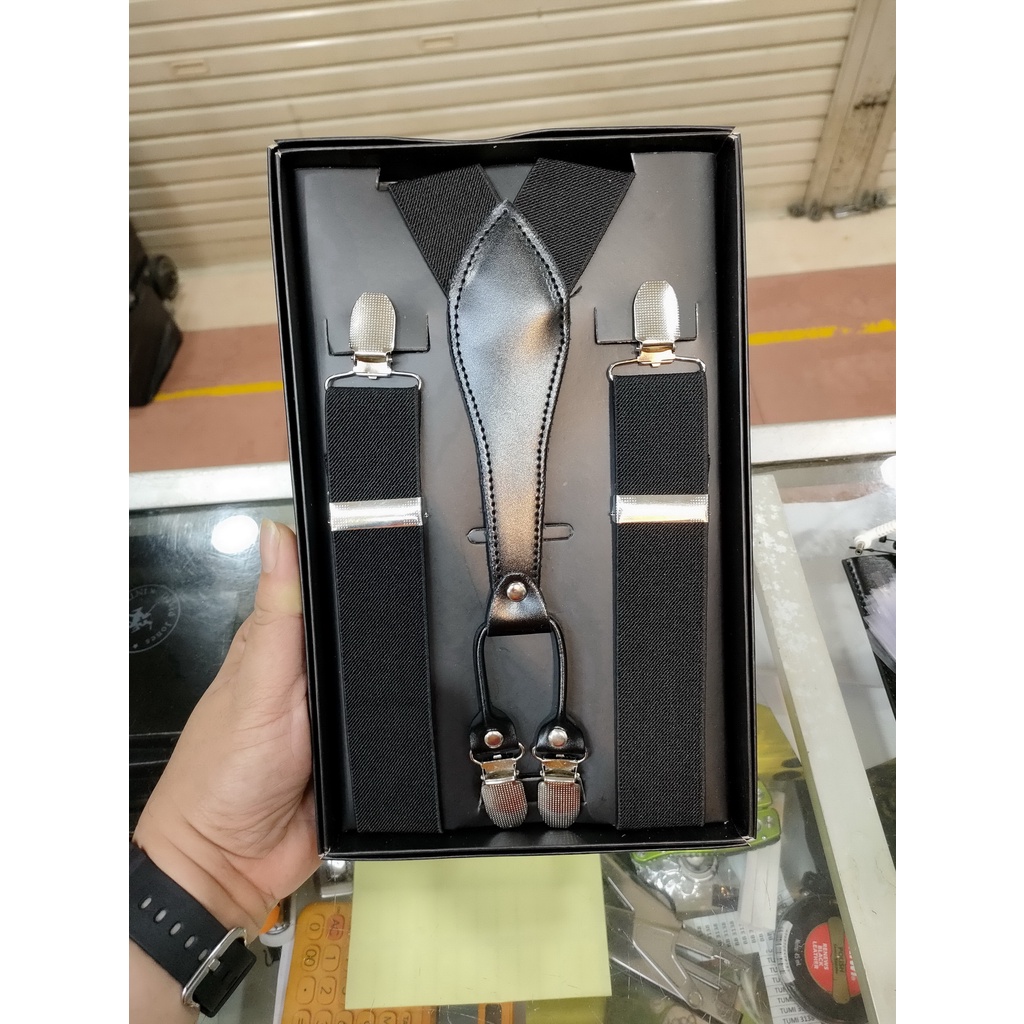 SUSPENDER dewasa Grade B - Model X - Pencapit Double - Fit Size XXL