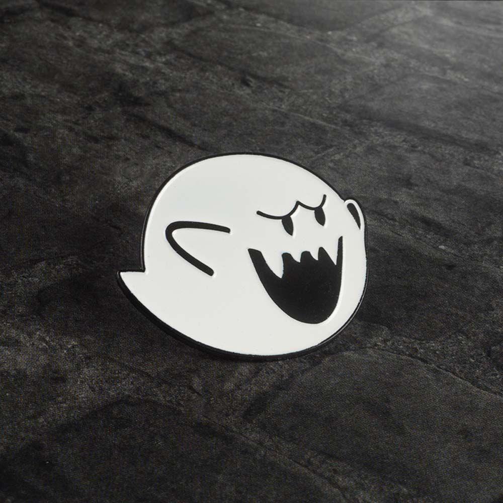 LANFY Fashion Brooches Pin Gift for Kids Enamel Pin Ghost Brooches Jewelry Accessories Cute Gift For Women Men White Ghost Boo Ghost Badge Pin Lapel Brooch/Multicolor