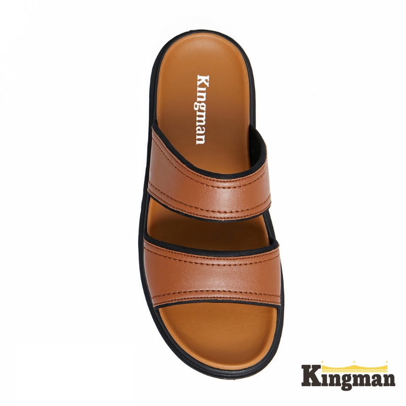 FLASH SALE Kingman Sandal Pria Kekinian Santiago Original Sandal Kulit Premium Kualitas Import -