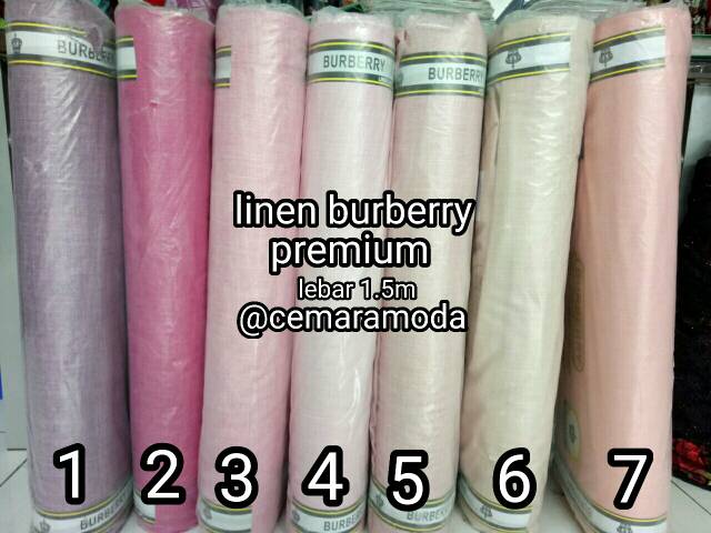 Kain Linen Burberry PER 0.5 meter IMPORT PREMIUM QUALITY / linen burbery / linen burberi / kain blazer blaser jas koko kemeja