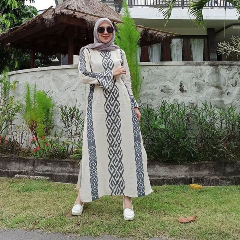 couple - gamis tenun - kemeja tenun - seragam keluarga