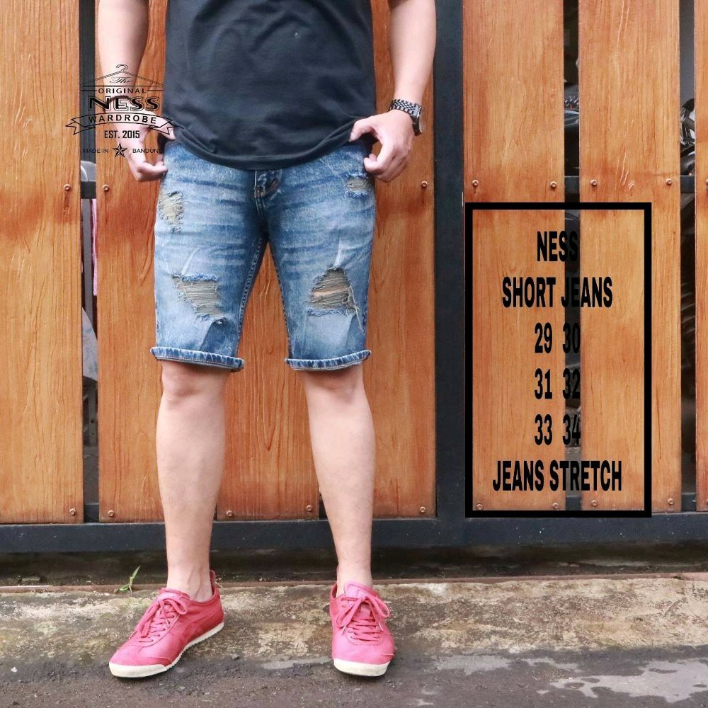 NEW celana cowok sobek pendek Celana Keren