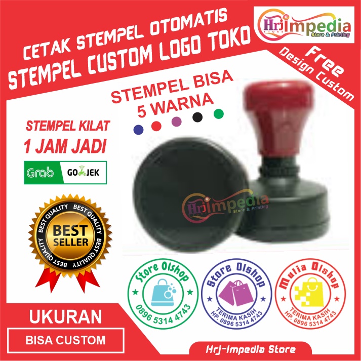 Jual Cetak Stempel Warna Otomtis Custom | Cetak Stempel Otomatis Logo ...