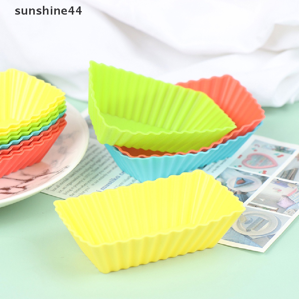 Sunshine 12PCS Cetakan Cupcake / Muffin Bahan Silikon Reusable